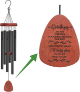 Memgift Memorial Wind Chimes - Sympathy Gift for Loss of Parent, Weather-Resistant Outdoor Keepsake for Patio in Memory of Loved One