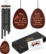 Cardinal Standing on Mistletoe Memorial Wind Chimes for Outside,Sympathy Wind Chimes for Loss of Loved One Mother Father,Cardinal Gifts & Sympathy Gift for Bereavement,Condolence,Funeral