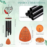 Kathfly Sympathy Wind Chimes for Loss of Loved One, 28" Memorial Wind Chimes for Outside, Bereavement Condolence Funeral Windchime Funeral Gift for Gifts for Loss of Loved One Mother Father Husband