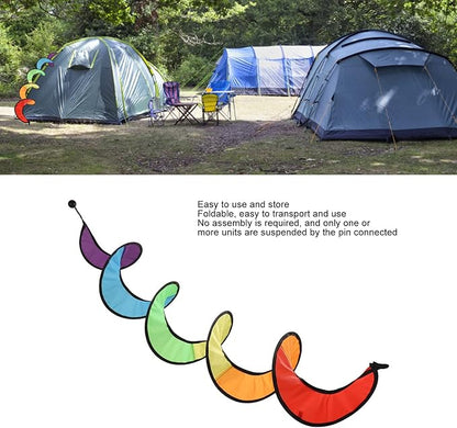 Hanging Wind Spinners, Spiral Wind Spinner Colorful Windsock Outdoor Garden Decor Hanging Decoration for Yard Garden Outdoor