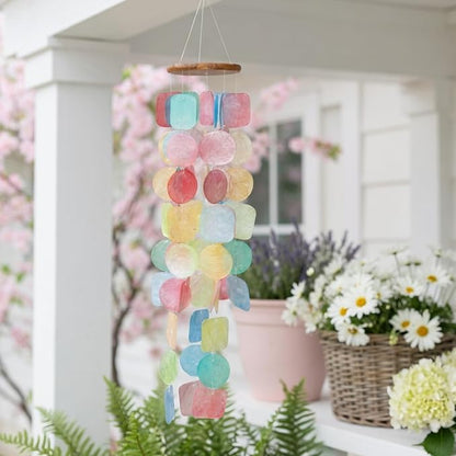 Solange & Frances Rainbow Wind Chimes for Outside. Spring Porch Decor Windchime Outdoors, Home Decor, Wind Chimes Garden Decor and Front Porch Decor. Unique Birthday Gifts, for Mom