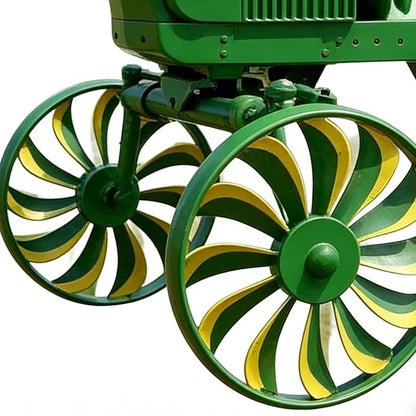 Tractor Wind Spinner, Metal Windmill Stake, Outdoor Sculpture with Garden Patio Decor, Yard Decor with Front Porch Backyard Lawn, Garden Stake, Wind Spinner for Yard Patio Lawn