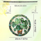 8 Inch Sun Catchers Indoor Window, Acrylic Rainbow Suncatcher Window Hanging Decoration for Living Room Bedroom Summer Home Balcony Ornaments Decoration (64 Leaf)