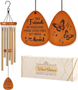 Aurahouse Friendship Gifts for Women, Long Distance Best Friend Wind Chimes, Bestie Gifts for Best Friend Woman Men, Best Friend Birthday Gift for Women, Friendsgiving for Friends