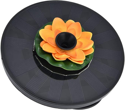 Ymiko Solar Pond Lights, Solar Water Fountain with Convenient Design 4 Spray Solar Fountain, Mini Solar Powered Water Fountain, Water Fountain Floating Solar Fountain for (#1)