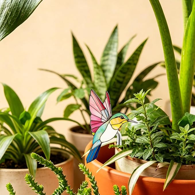Hummingbird Gifts for Women Mom Grandma, Hanging Planter for Indoor Outdoor Garden, Bird Lover Plant Decor, Mothers Day Birthday Gifts from Daughter Son(19)