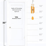 Woodstock Chimes Bells of Paradise Medium 32" Apricot Wind Chime for Outside, Outdoor Memorial Gift, Wind Chimes for Backyard, Porch, Garden Patio Decor BPMAP