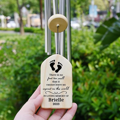 Memorial Wind Chimes for Loss of Child, Miscarriage Keepsake, Infant Loss Remembrance, Baby Memorial Gifts