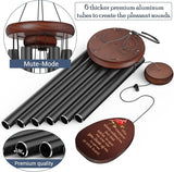 Memorial Wind Chimes for Outside, Sympathy Cardinal Wind Chimes for Loss of Loved One,in Memory of a Loved One Like Mother & Father,Cardinal & Sympathy Gifts Basket for Bereavement,Condolence,Funeral