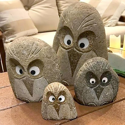 Stone Age Ceations 6" Natural Granite Hand Carved Bird
