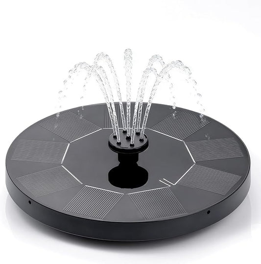 Solar Bird Bath Fountain, Free Standing Floating Solar Powered Water Fountain Pump for Bird Bath, Garden, Pond, Pool, Outdoor