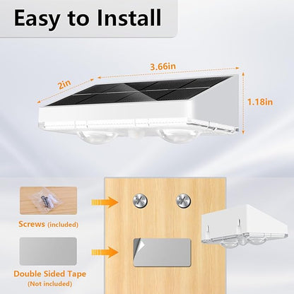 NIORSUN Solar Fence Lights,12 Pack Solars Deck Light,Warm White Color,Outdoor Bulb Waterproof Led IP65,Power Patio Lamp with Lenses for Outside/Backyard/Railing/Yard（White）