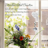 Memorial Crystal Suncatcher,Sympathy Gifts for Loss of Loved One,Bereavement Gift Idea,in Loving Memory,Hanging Ornament for Window, Rainbow Maker Prisms Home Decor,Memorial Day