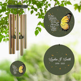 ASTARIN Sympathy Wind Chimes for Loss of Loved Ones Dad Mom, Memorial Wind Chimes Customizable, in Memory of Mother/Father, Remembrance Gifts(Produced in USA)