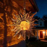 Solar Lights Outdoor Garden Decor Hanging Lanterns Decoration Metal Sunflower Gifts Waterproof for Yard Clearance Front Porch Lawn Driveway Patio Backyard Pathway Gardening Gift