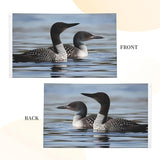 Loon Birds Flag 3x5 Ft Outdoor Heavy Duty Double Sided Garden Flag Vivid Color and Fade proof - Yard Flags for Outside Holiday Banner with Grommets, Wall Art Hanging Poster