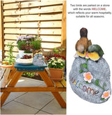 Spring Gift Welcome Bird Statue Garden Stone Outdoor Lawn Decor