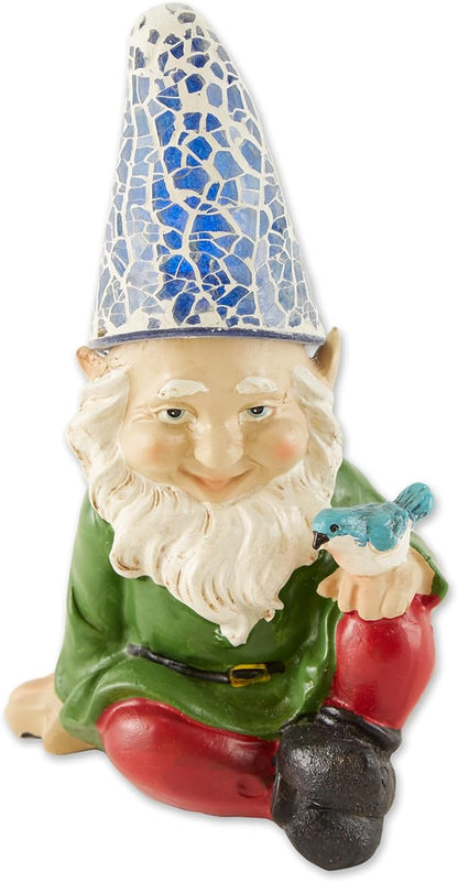 Eastwind Gifts 10016215 Cheery Gnome Solar Garden Statue