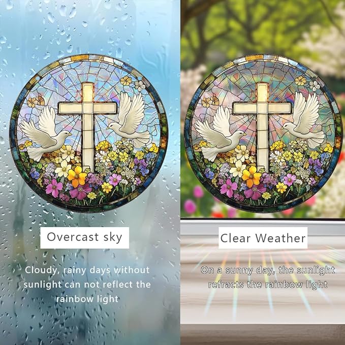 Sun Catchers Indoor Window, Acrylic Rainbow Suncatcher Window Hanging Decoration for Living Room Bedroom Summer Home Balcony Ornaments Decoration (SC237)
