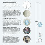 Dog Memorial Gifts for Loss of Dog, Pet Memorial Gifts for Dogs, Thoughtful Bereavement Remembrance Crystal Suncatcher with Sympathy Card (Sympathy Blue)