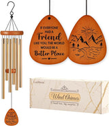 Leebbsin Best Friend Birthday Gifts for Women, Friendship Wind Chimes, Birthday Gift for Women, Men, Best Friend, Soul Sister, Bestie, Friendship Gifts Ideas for Graduation Thanksgiving Chirstmas