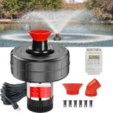 Pond Fountain Aerator, 1HP 110V 15000 GPH Stainless Steel Floating Pump w/100ft Cord – Aerator for Ponds, Lakes, Water Gardens