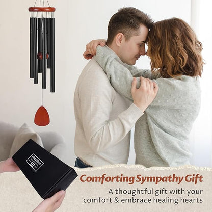 Memorial Wind Chimes for Outside - Deep Tone Sympathy Gifts for Loss of Loved One, Soothing Melodies Windchimes Outdoors Decor for Garden, Patio, Memorial Giftes for Mom, Grandma, Friends
