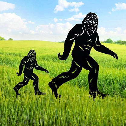 TIGGSY 15.8 inch Bigfoot Metal Outdoor Decor Big Foot Sasquatch Gifts for Men/Women Bigfoot Silhouette Statues for Yard Art, Patio, Lawn, Forests, Garden Decor, Yard Display, Garden Decorations