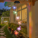 Tryme Solar Wind Chimes for Outside Changing Colors Fairy Wind Chime Lights Windchimes Outdoors Unique Decorative Mobile Gifts for Mother's Day Thanksgiving Christmas Birthday