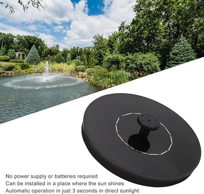 Solar Water Fountain, Mini Solar Powered Outdoor Bird Bath Floating Water Fountain Pump for Patio, Lawn, Garden, Pond, Pool, Fish Tank