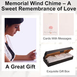 Angel Memorial Wind Chimes for Loss of Loved One Sympathy Gifts for Outside Large Outdoor Wind Chimes, Bereavement Gift Ideas, Condolence Memorial Gifts for Loss of Mom Dad Husband