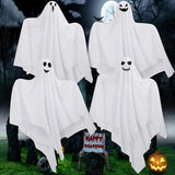 Hanging Ghosts Outdoor Decorations, 4 Pack 28" Cute Flying Ghosts - Halloween Decor for Home, Tree, Porch, Patio, Lawn, Garden, Party & Holiday