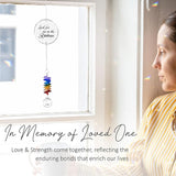 Glass Ornament Suncatcher - Look for Me in The Rainbows - Sympathy Gift for Loss of Loved One - Grief Gifts - Heaven Keepsake - Mother's Day for Mom Dad Sisters Brothers