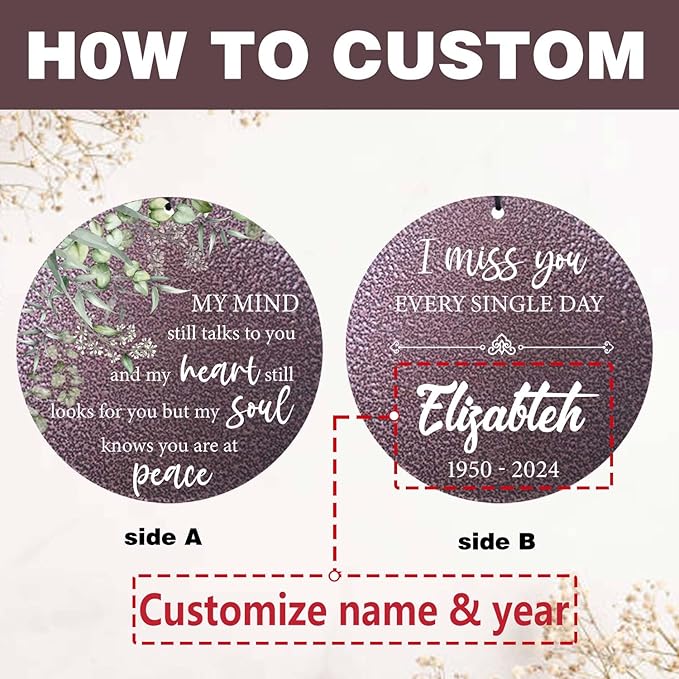 ASTARIN Sympathy Gifts for Loss of Lover, 32 inch Memorial Wind Chimes Personalized Outside, Windchimes in Memory of a Loved One, Bereavement Gifts for Loss of Child, Produced in USA