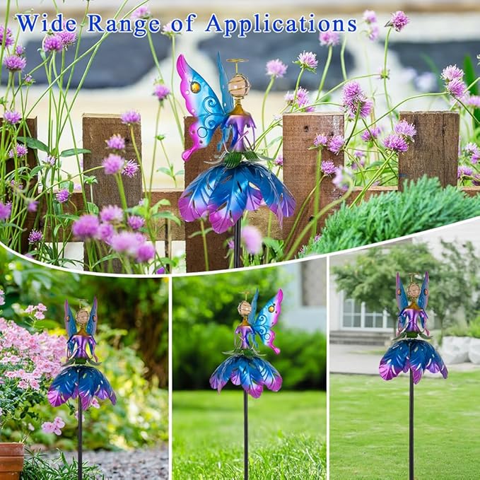 Wind Spinner Outdoor,Waterproof Garden Windmill Spinners,Kinetic Metal Sculpture for Outdoor Yard Lawn Patio Decorations