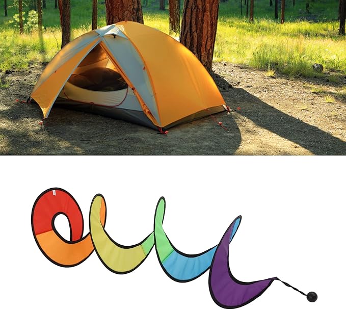 Hanging Wind Spinners, Spiral Wind Spinner Colorful Windsock Outdoor Garden Decor Hanging Decoration for Yard Garden Outdoor