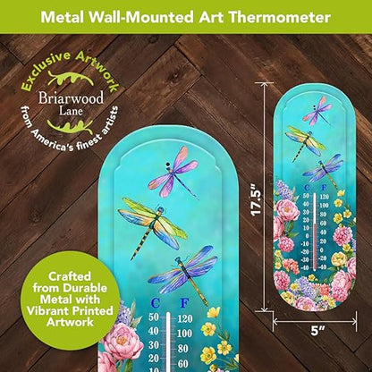 Briarwood Lane Dragonfly Garden Metal Thermometer