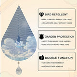 Wind Spinners, 2× 3D Stainless Steel Outdoor Hanging Wind Spinner, 2× Metal Pendants and 3× 360° Rotating Hooks with Wirerope, Reflective Decor for Outside Yard and Garden (Shape No.1)