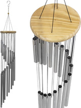 Sorbus Wind Chimes – Tubular Decorative Outdoor Garden Accent with Soothing Musical Bell Sounds – Great for Memorial, Home, Deck, Patio, or Garden, Metal
