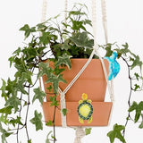 4 Pcs Resin Turtle Planter Decorations Hanging Tortoise Figurine Plant Pot Hanger Statue for Indoor Outdoor Garden Patio Balcony Bonsai Succulent Flower Pot Ornaments
