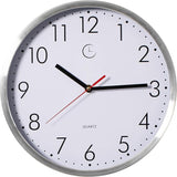 Clockswise 12" Waterproof Aluminum Wall Clock Battery Operated Precision Quartz Movement Weather Resistant Metal Frame for Indoor Outdoor Bathroom Kitchen Patio Garden Living Room Office & Home Décor