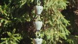 Good Directions 463V1-8 Tulip Rain Chain 8-1/2 Feet Long, 13 Extra Large Cups, 100% Blue Verde Pure Copper