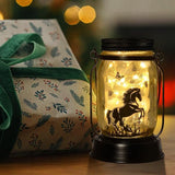 kyoryuger Horse Gifts for Women/Men Horse Lovers Solar Lantern Mom Birthday, Mothers Day, Christmas Valentine's Gifts, Solar Garden Decoration Outside for Yard, Patio,Backyard,Porch