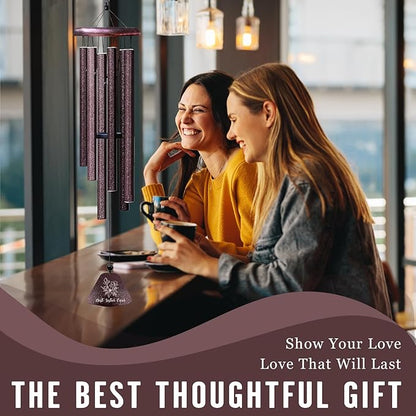 Sister Birthday Gifts, Mother Day Best Sisters Ever 32" Wind Chimes for Women, Birthday Gifts for Sister from Sisters, Christmas Graduation Presents for Bestie Sis, Funny Sis Best Friend