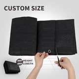 LOVE STORY Custom Size 3.3'x11' Black Balcony Privacy Screen