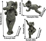 3-piece Fairy Garden Gnome Set, Beer-Drinking Gnome Resin Statue, Outdoor Decorative Item (Gray)