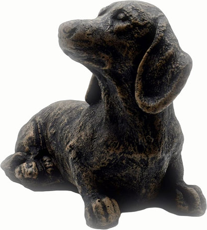 Solid Rock Stoneworks sm Sausage Dog-Autumn Brown- 7" Tall x 10" w x 5" d