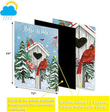 Seasonal Garden Flags Set of 12-Double Sided 12 x 18 Inch Outside Yard Flags, Small Flags for Outside, Holiday Garden Flags for All Seasons, Spring Easter Summer 4th of July Outdoor Flags
