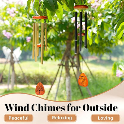 Memorial Gifts for Loss of Husband, 32" Memorial Sympathy Wind Chimes for Loss of Husband, Sympathy/Bereavement/Remembrance Gifts for Loss of Husband