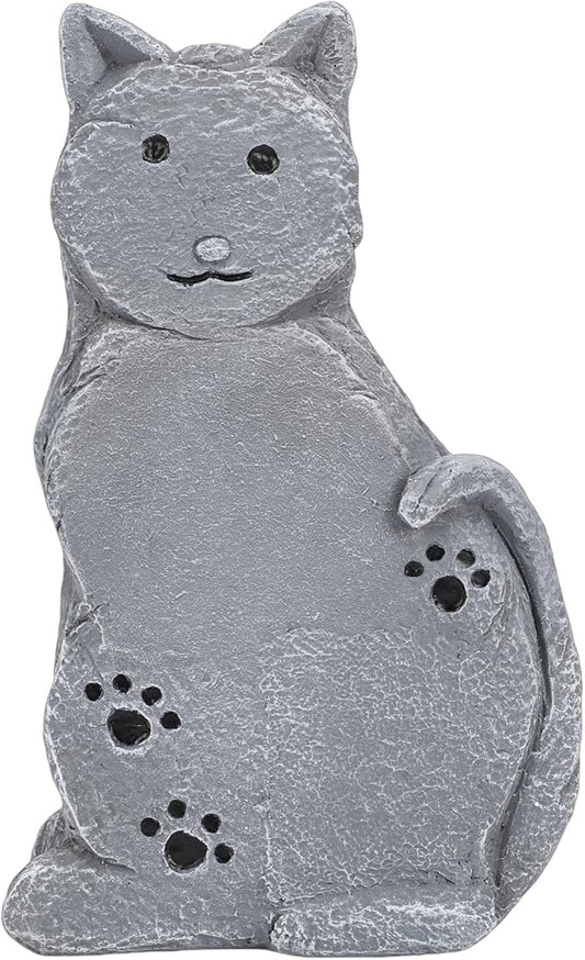 Cats Memorial Stone Garden Statue, Pet Statues Gifts for Loss of Cat Sympathy, Grave Markers for Garden Outdoor Statue Decor